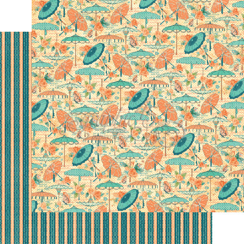 Graphic 45 - Café Parisian -  Parasol Bouquet