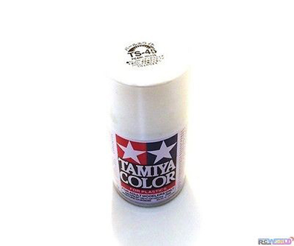 TS45 - Peinture Bombe BLANC NACRE 100ml Tamiya Maquette