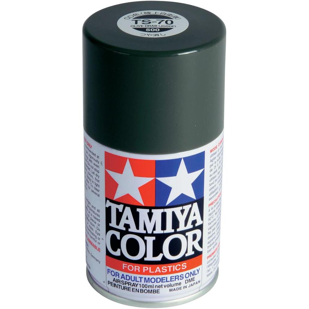 TS70 - Peinture Bombe OLIVE DRAB 100ml Tamiya Maquette