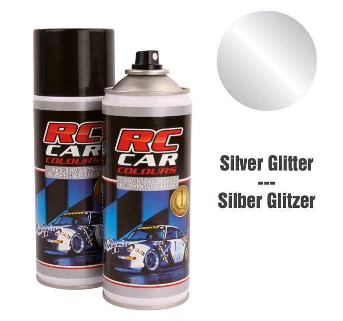 RC924 - Peinture Bombe ARGENT PAILLETE 150ml RC Cars