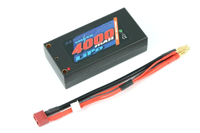 Accu Shorty LIPO 2S 4000mAh 7.4V 30C - VOLTZ