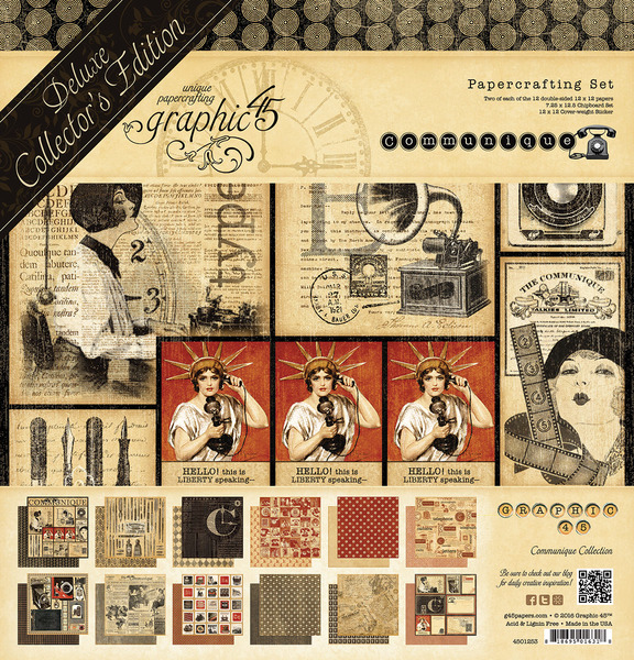 Graphic 45 - Pack Deluxe Collector's COMMUNIQUE 