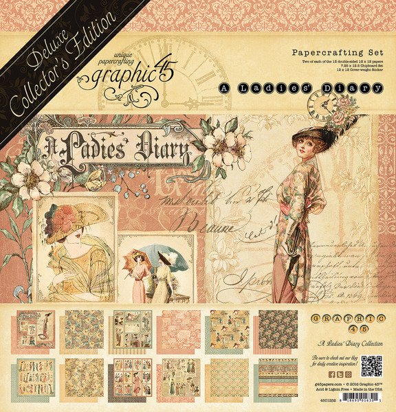 Graphic 45 - Pack Deluxe Collector's A LADIES' DIARY