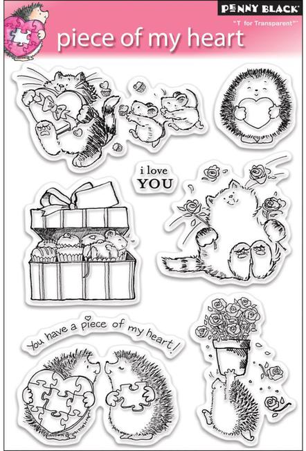 Tampon Clear - PIECE OF MY HEART Penny Black