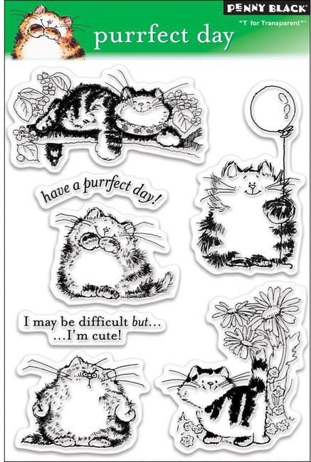 Tampon Clear - PURRFECT DAY Penny Black