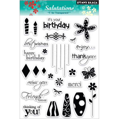 Tampon Clear - SALUTATIONS Penny Black