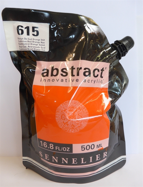 Peinture Acrylique ABSTRACT - 615 Rouge Cad.Orange Imit 120ml 