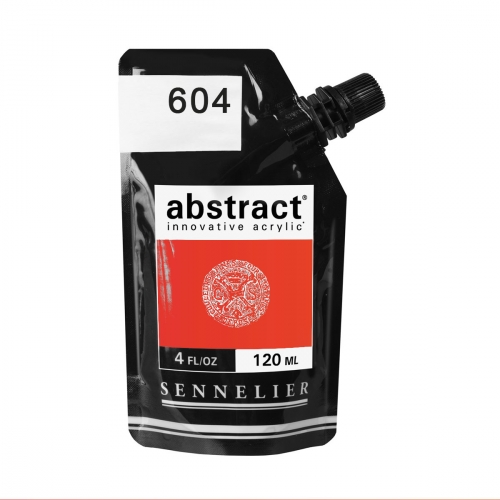 Peinture Acrylique ABSTRACT - 604 Rouge Fluorescent 120ml 
