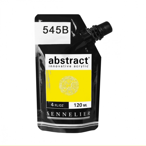 Peinture Acrylique ABSTRACT - 545B Jaune Cad.Citron Imit Brillante 120ml 
