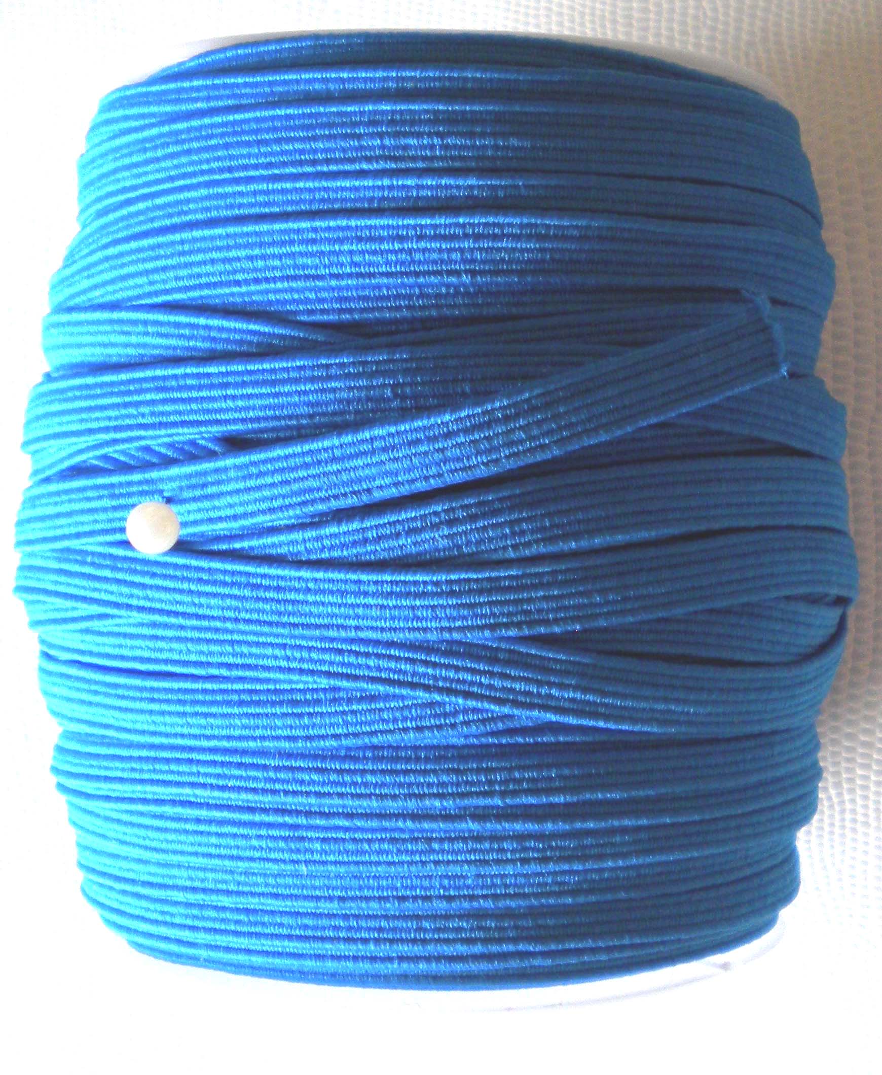 Elastique Plat 3mm - BLEU ROI