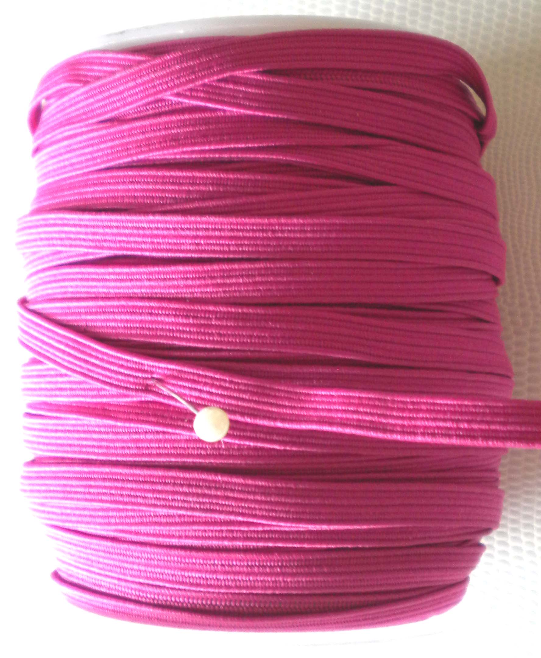 Elastique Plat 3mm - FUSCHIA