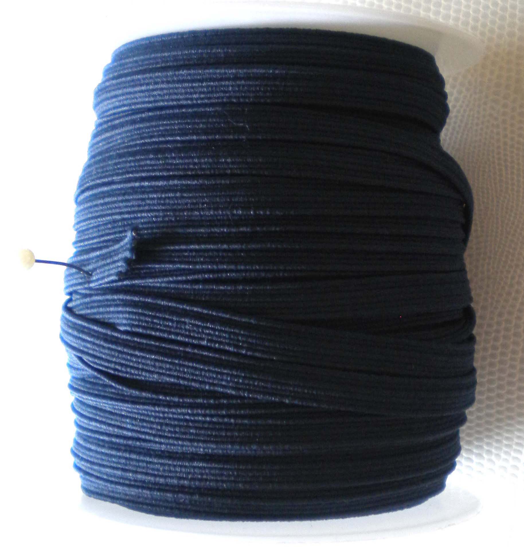 Elastique Plat 3mm - BLEU MARINE