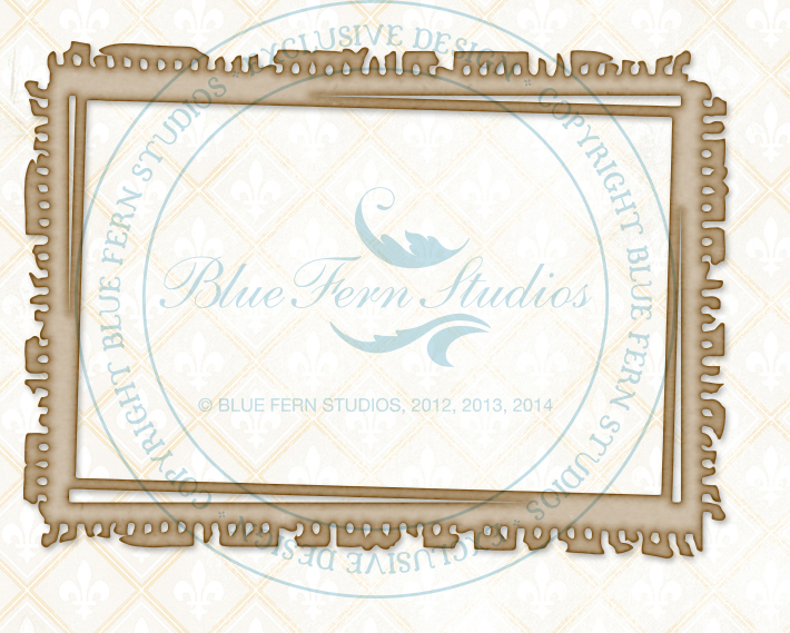 Chipboard Carton - Notebook Frame  - Blue Fern Studios