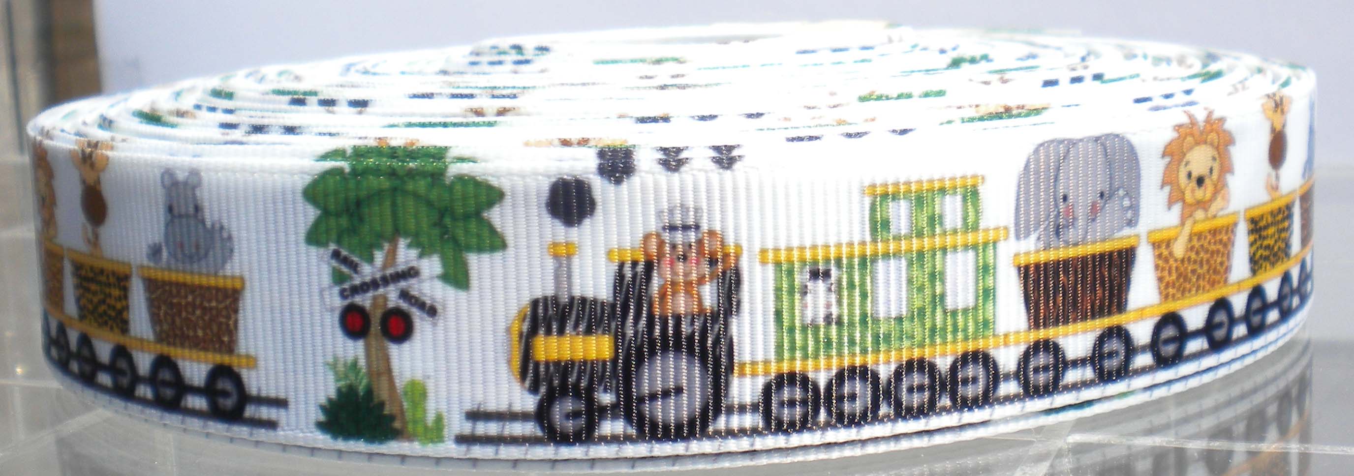 Ruban Imprimé fantaisie - PETIT TRAIN