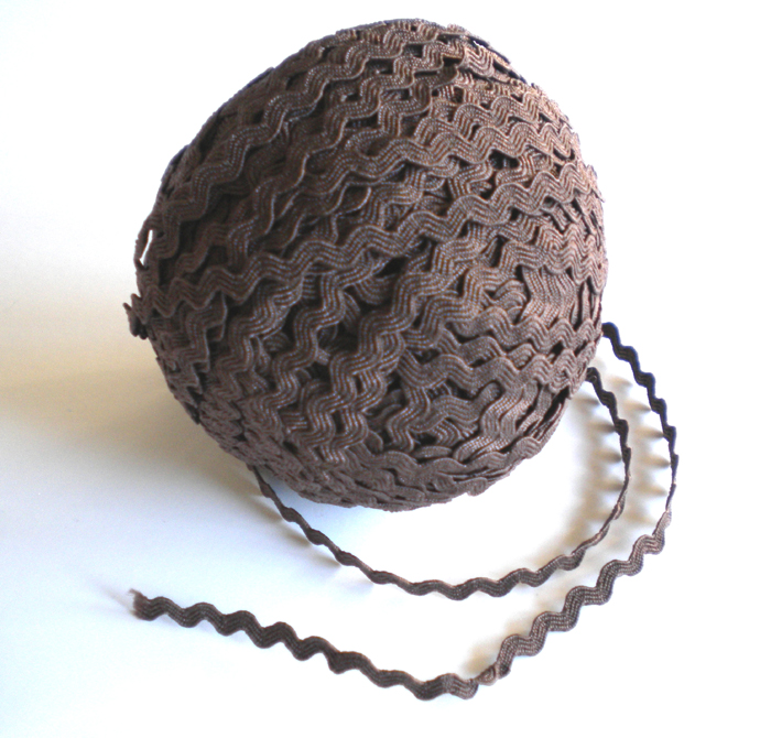 Ruban Croquet - 3mm MARRON