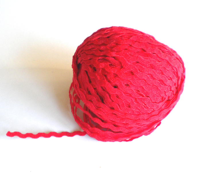 Ruban Croquet - 3mm ROUGE